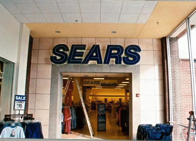 Sears interior channel letter sign
